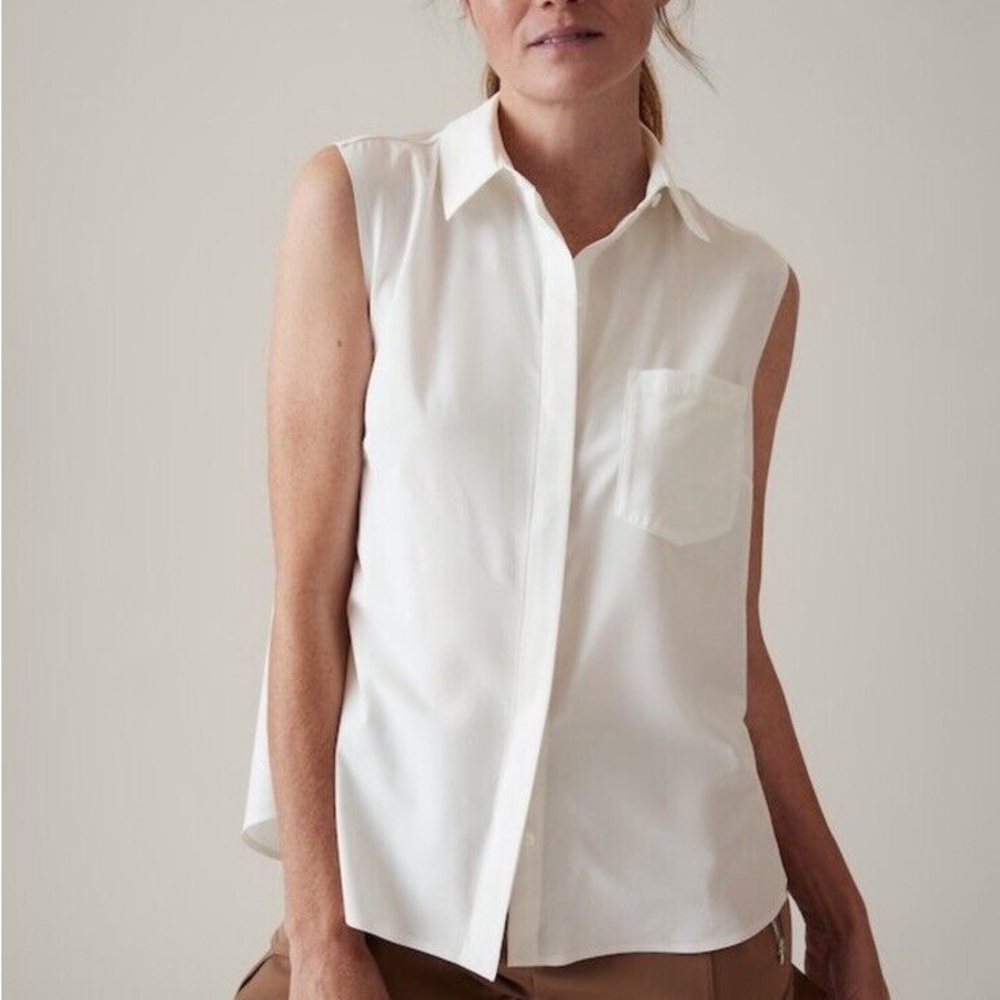 Athleta Button Down Tank Top - image 1